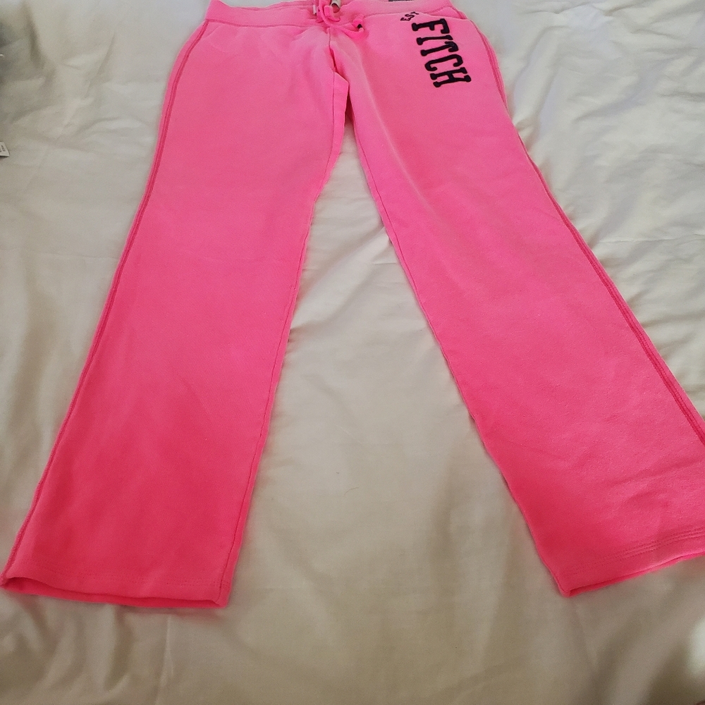 Abercrombie & Fitch Low Rise Pink Sweatpants